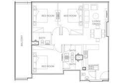 3 bedroom apartment